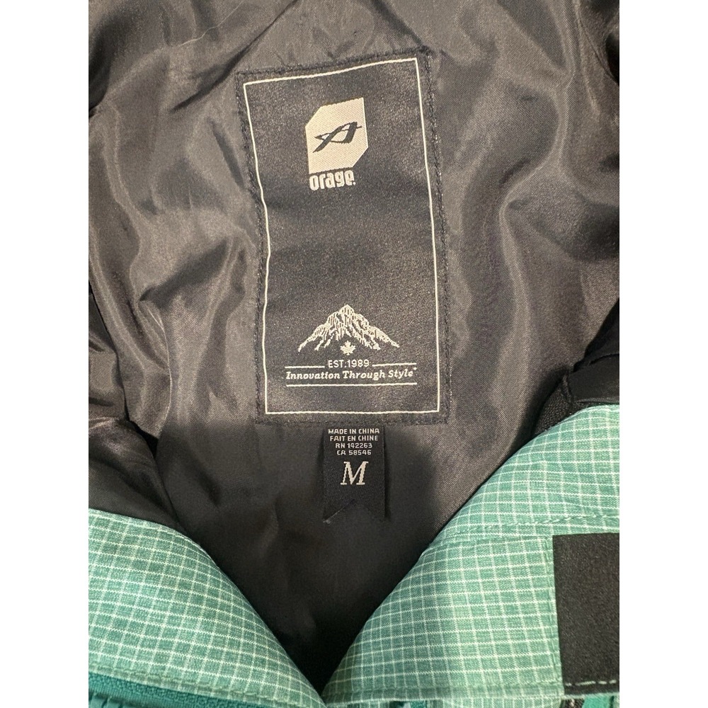 Orage Puffer Ski Jacket Feather Down Fill  Prime 20  Women's Medium Aqua No Hood - Picture 14 of 16
